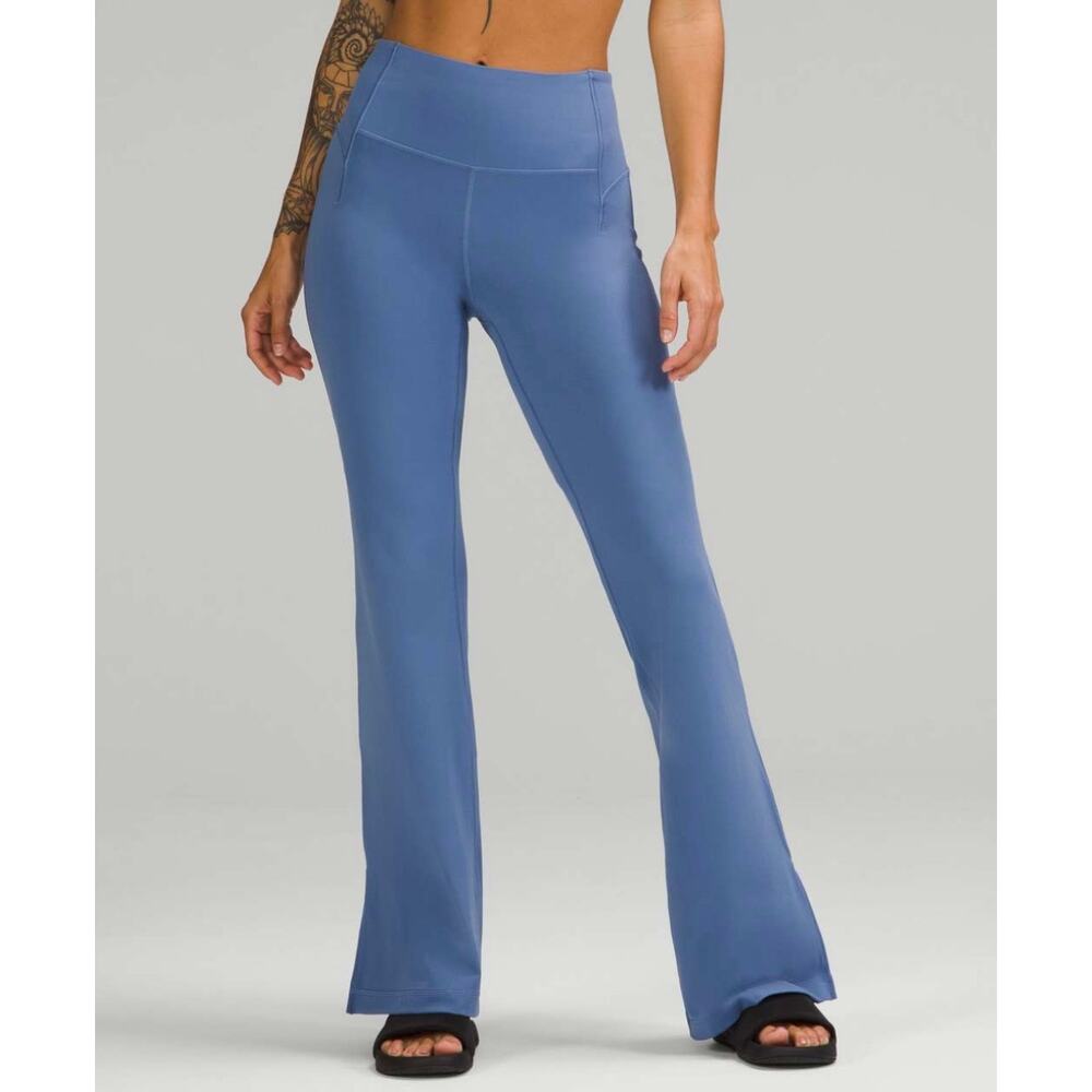Lululemon Groove Super-High-Rise Split-Hem Flare Pant *Nulu Water Drop Size 12 - Picture 3 of 11